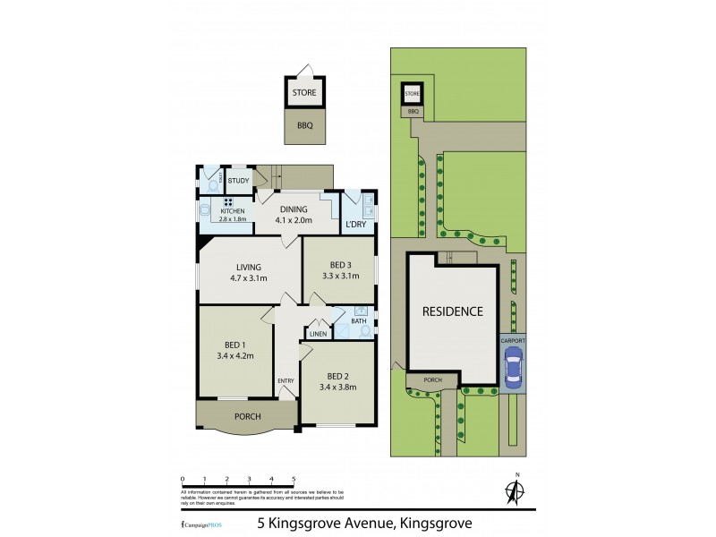 5 Kingsgrove Avenue, Kingsgrove NSW 2208 Floorplan