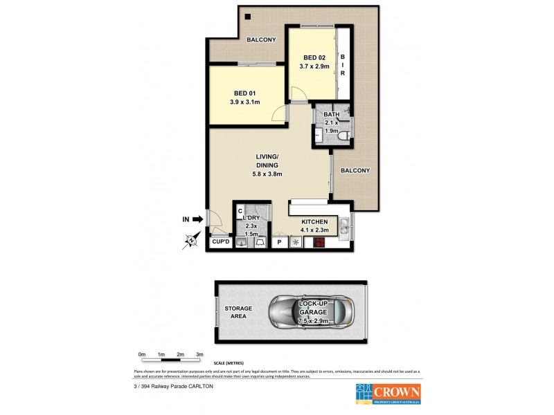 3/394 Railway Parade, Carlton NSW 2218 Floorplan