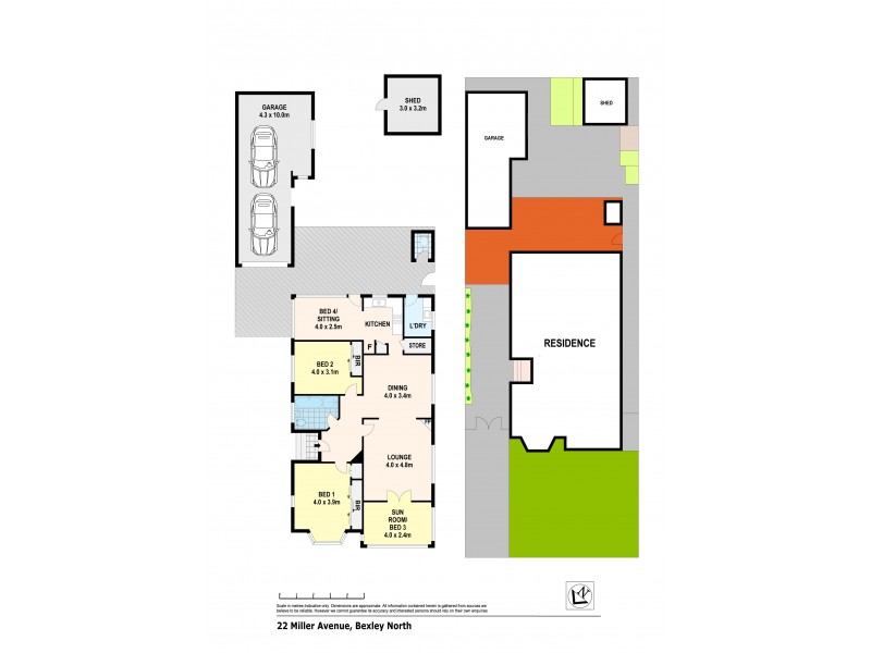 22 Miller Avenue, Bexley North NSW 2207 Floorplan