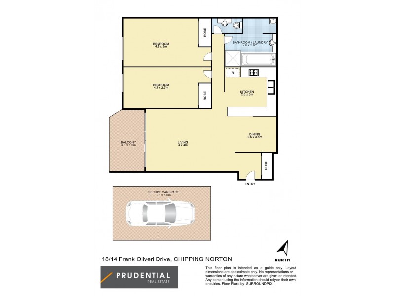 18/14 Frank Oliveri Drive, Chipping Norton NSW 2170 Floorplan