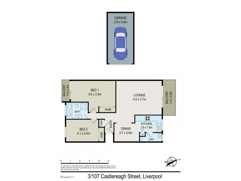 3/107 Castlereagh Street, Liverpool NSW 2170