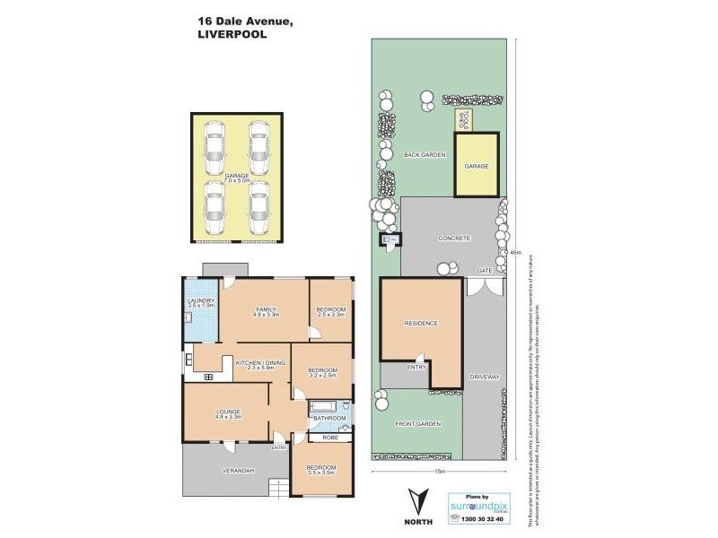 16 Dale Ave, Liverpool NSW 2170 Floorplan