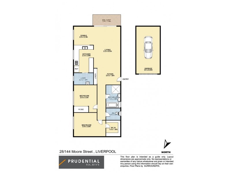 28/144 Moore St, Liverpool NSW 2170 Floorplan