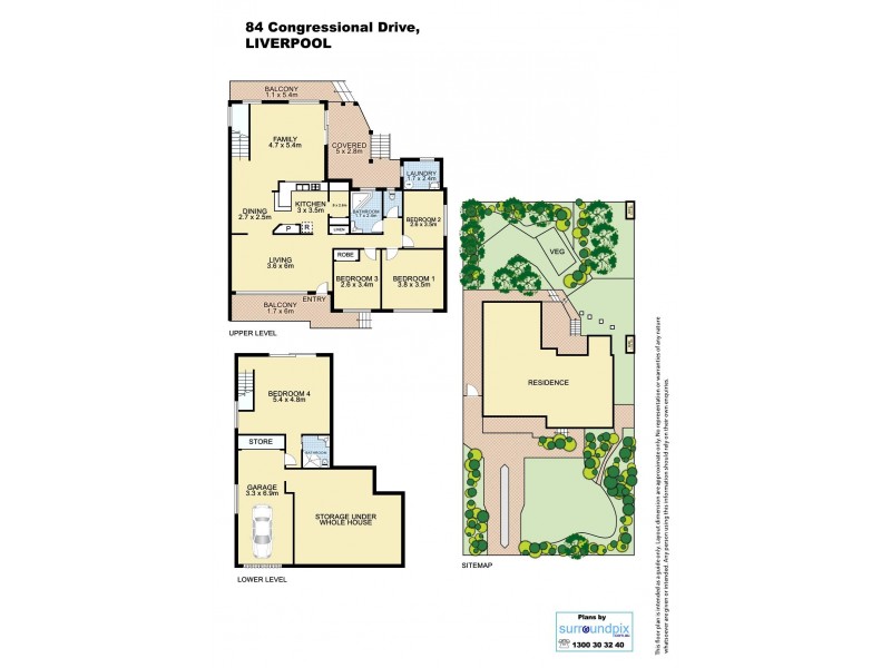 84 Congressional Drive, Liverpool NSW 2170 Floorplan