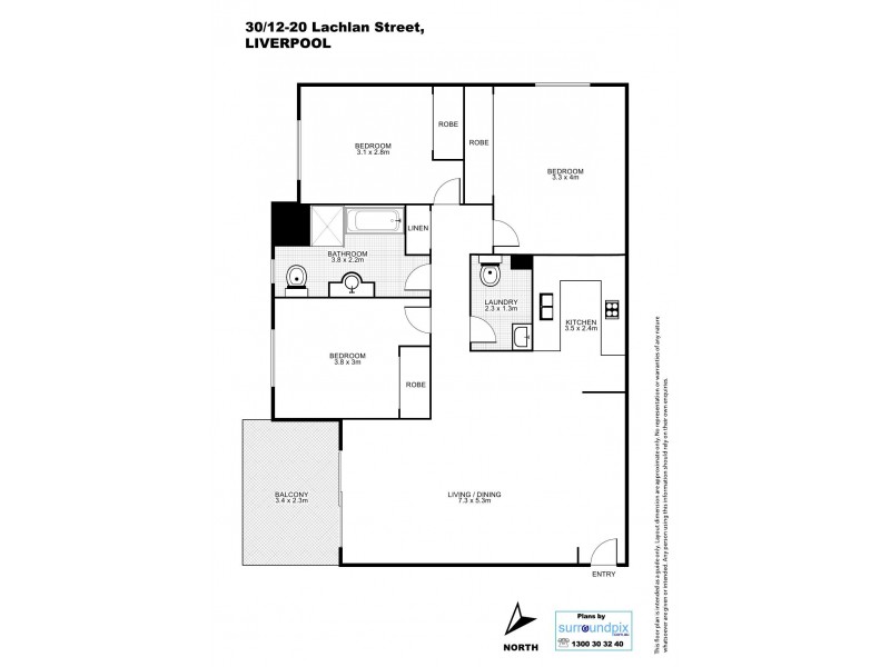 30/12-20 Lachlan Street, Liverpool NSW 2170 Floorplan