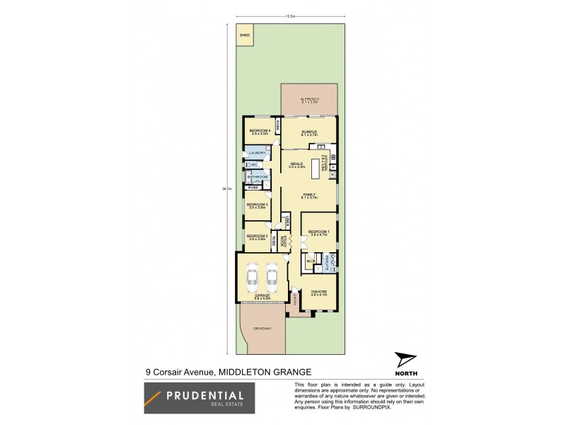 9 Corsair Avenue, Middleton Grange NSW 2171 Floorplan