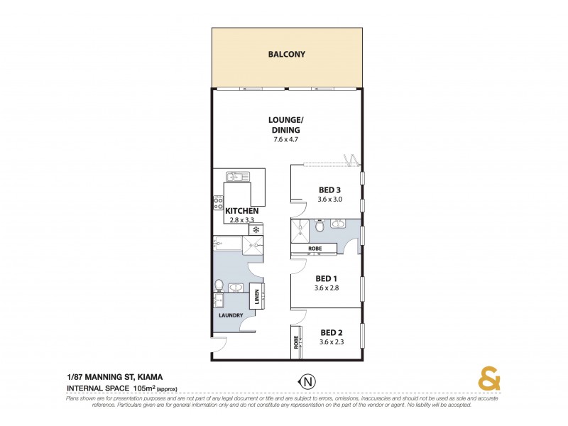 1/87 Manning Street, Kiama NSW 2533 Floorplan