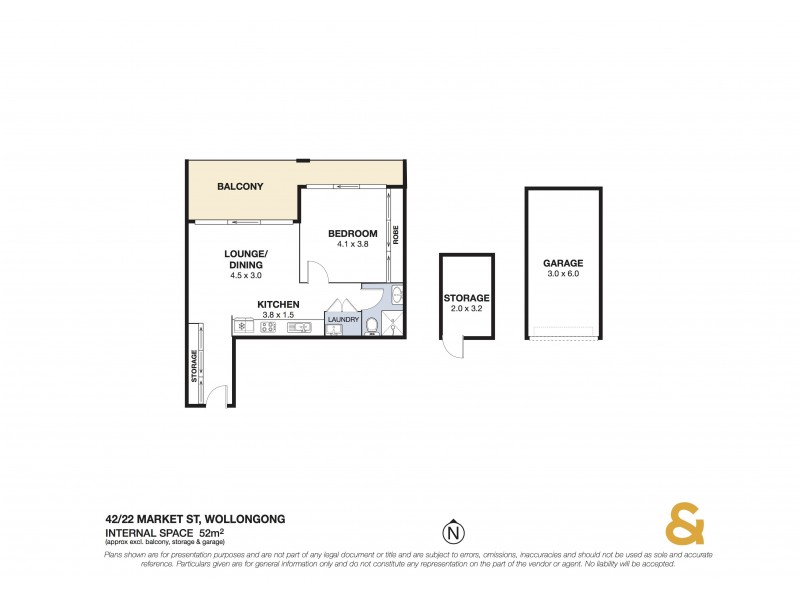 42/22 Market Street, Wollongong NSW 2500 Floorplan