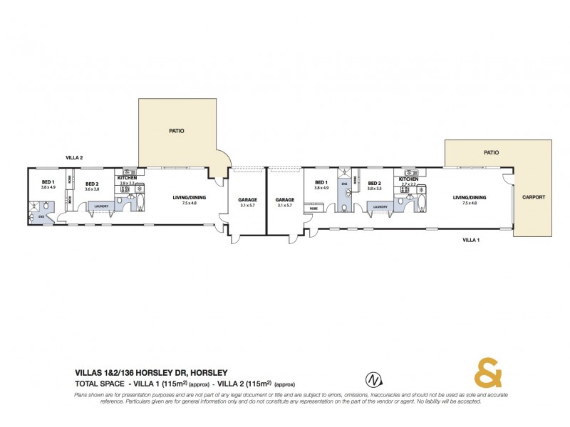 1 and 2/136 Horsley Drive, Horsley NSW 2530 Floorplan