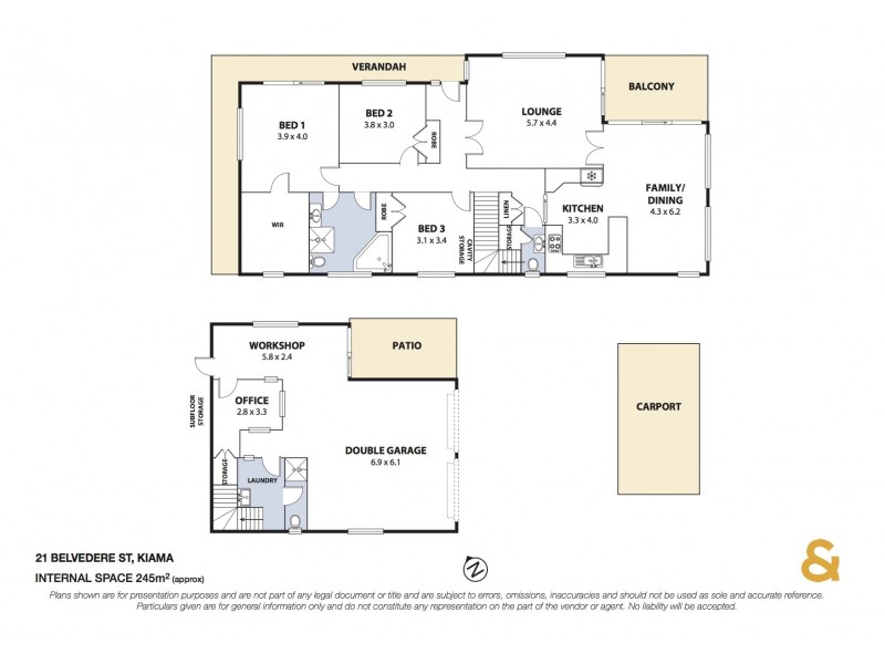 21 Belvedere Street, Kiama NSW 2533 Floorplan