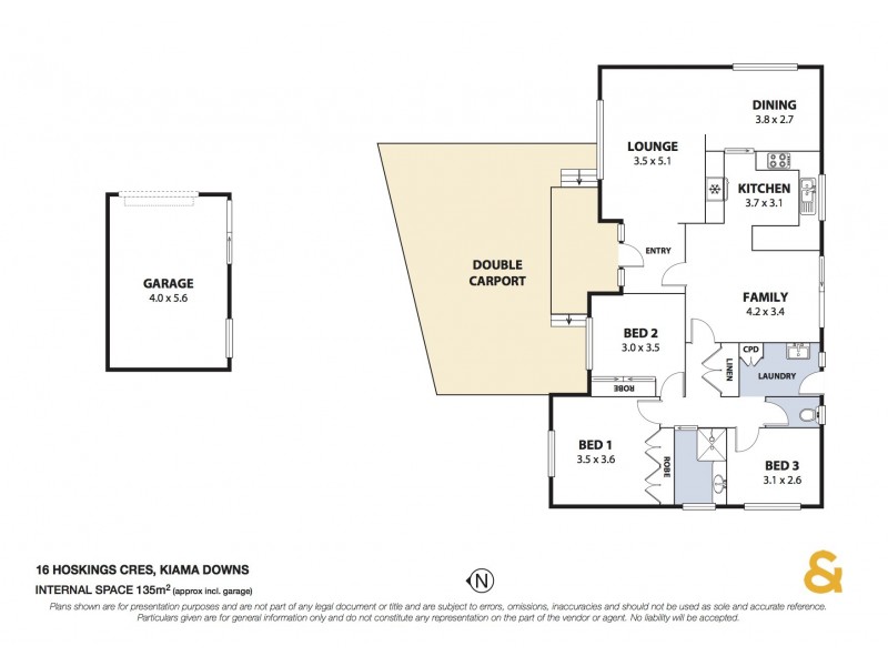 16 Hoskings Crescent, Kiama Downs NSW 2533 Floorplan