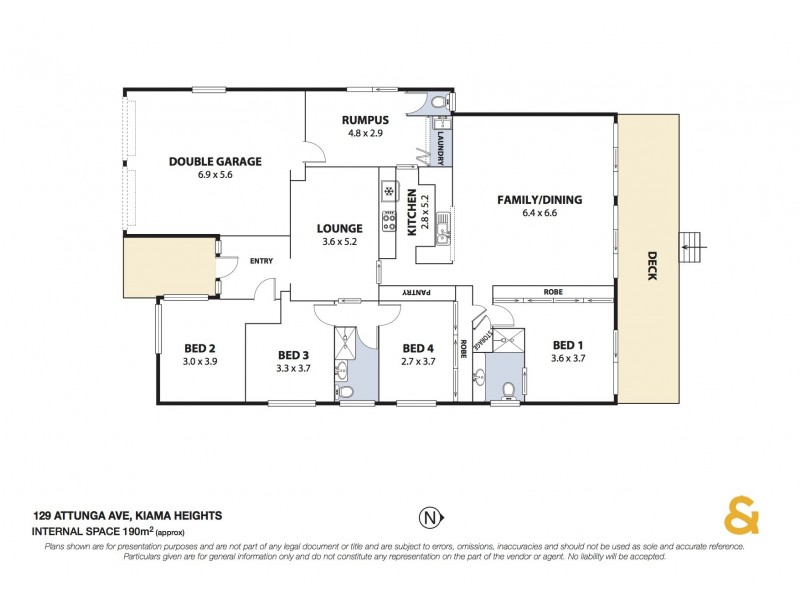 129 Attunga Avenue, Kiama Heights NSW 2533 Floorplan