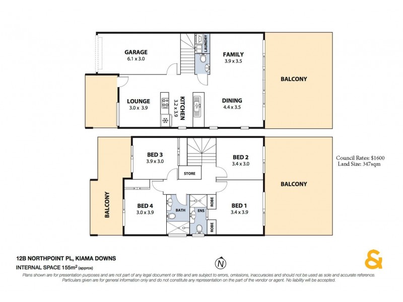 12B Northpoint Place, Kiama Downs NSW 2533 Floorplan