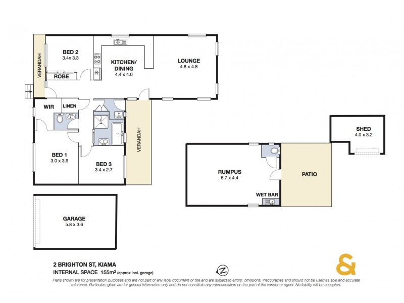 2 Brighton Street, Kiama NSW 2533 Floorplan