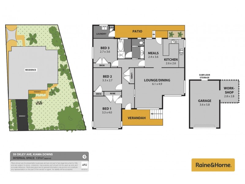 59 Oxley Avenue, Kiama Downs NSW 2533 Floorplan