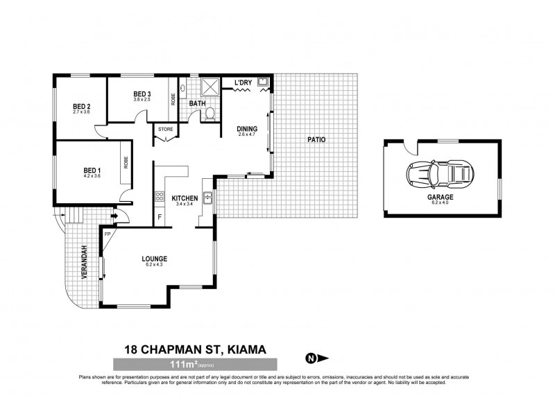 18 Chapman Street, Kiama NSW 2533 Floorplan
