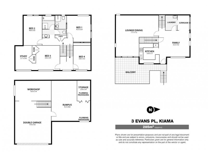 3 Evans Place, Kiama NSW 2533 Floorplan