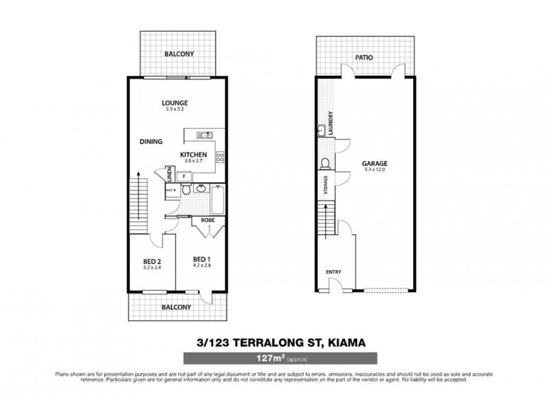 3/123 Terralong Street, Kiama NSW 2533 Floorplan