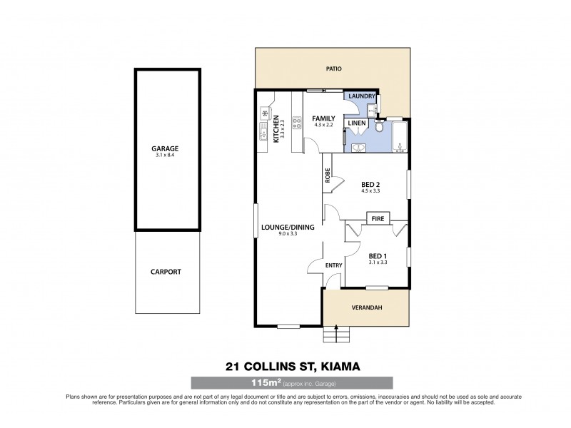 21 Collins Street, Kiama NSW 2533 Floorplan