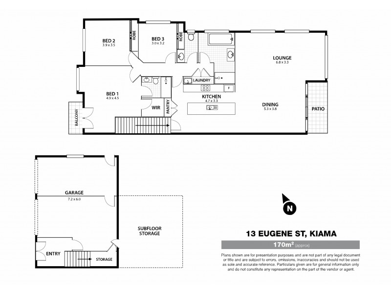 13 Eugene Street, Kiama NSW 2533 Floorplan