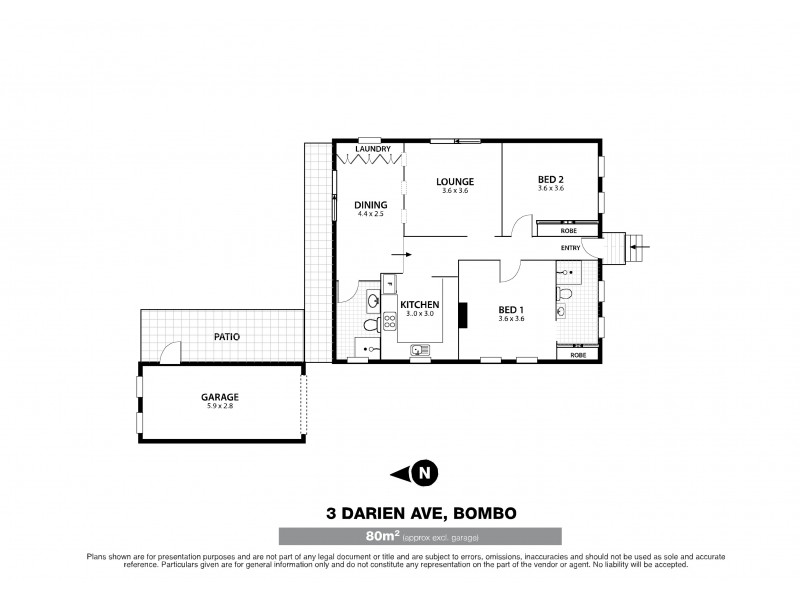 3a Darien Avenue, Bombo NSW 2533 Floorplan