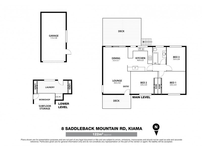 8 Saddleback Mountain Road, Kiama NSW 2533 Floorplan