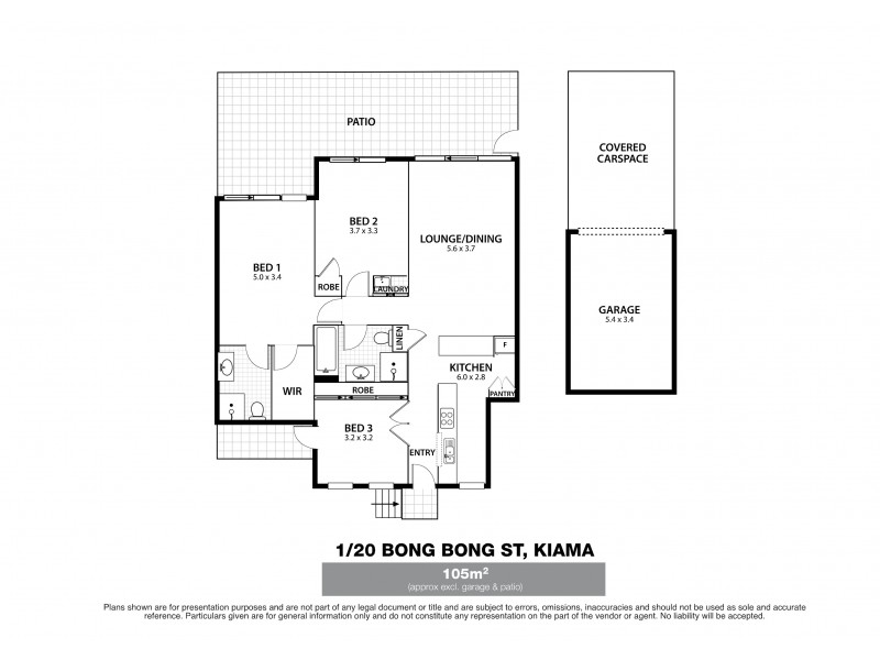 1/20 Bong Bong Street, Kiama NSW 2533 Floorplan
