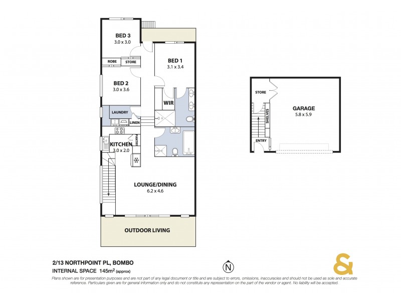 2/13 Northpoint Place, Kiama Downs NSW 2533 Floorplan