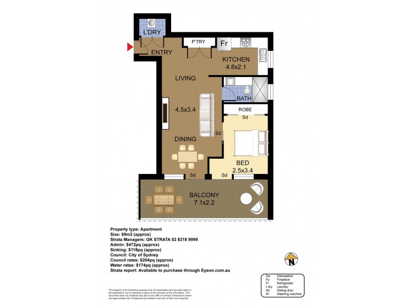 11/19 Poate Road, Centennial Park NSW 2021 Floorplan