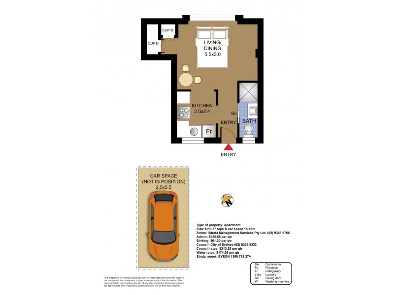 238/58 Cook Road, Centennial Park NSW 2021 Floorplan