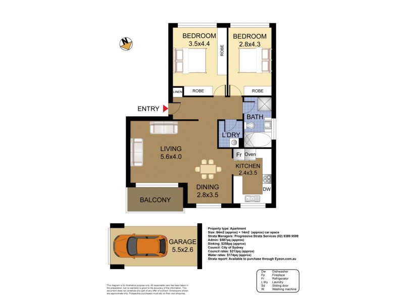 28/127 Cook Road, Centennial Park NSW 2021 Floorplan