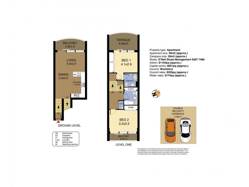 1015/161 New South Head Road, Edgecliff NSW 2027 Floorplan