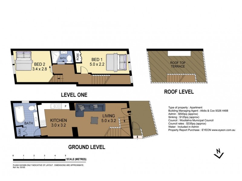 1/4 Underwood Street, Paddington NSW 2021 Floorplan
