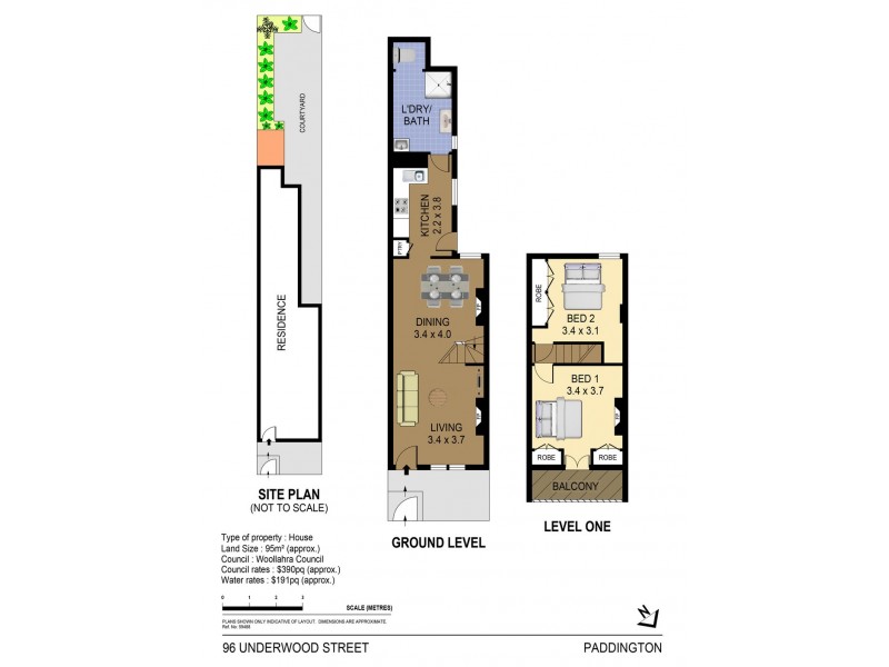 96 Underwood Street, Paddington NSW 2021 Floorplan