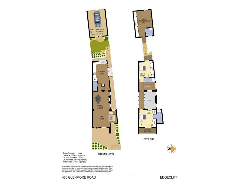 460 Glenmore Road, Edgecliff NSW 2027 Floorplan