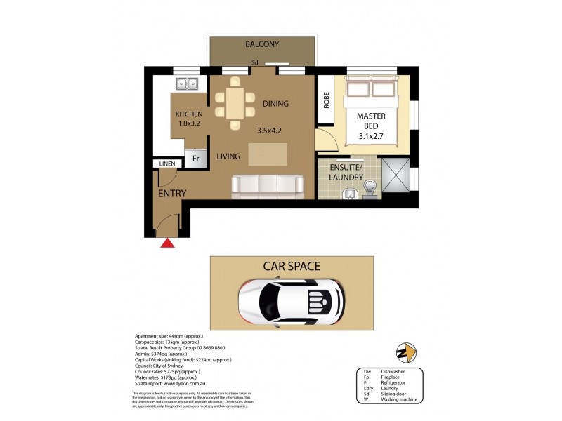31/53-55 Cook Road, Centennial Park NSW 2021 Floorplan