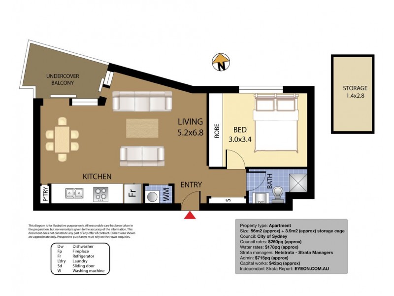 13/64-66 Cook Road, Centennial Park NSW 2021 Floorplan