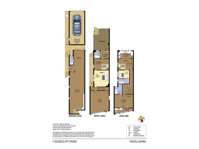 7 Edgecliff Road, Woollahra NSW 2025 Floorplan