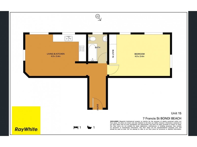 15/7 Francis Street, Bondi Beach NSW 2026 Floorplan