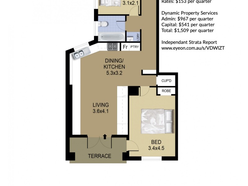 10/67 Bayswater Road, Rushcutters Bay NSW 2011 Floorplan