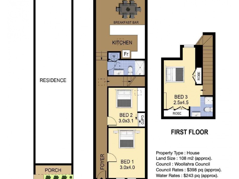 36 Caledonia Street, Paddington NSW 2021 Floorplan