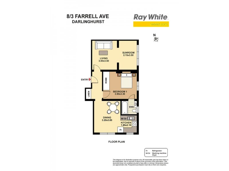 8/3 Farrell Ave, Darlinghurst NSW 2010 Floorplan