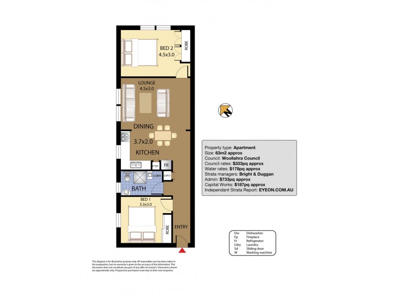 4/17 Cooper Street, Paddington NSW 2021 Floorplan