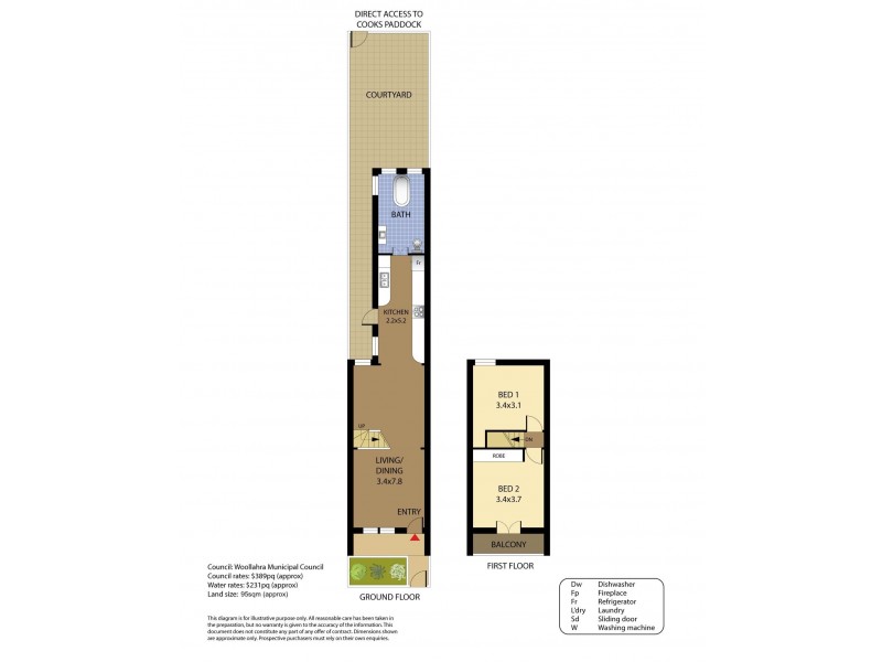 82 Underwood Street, Paddington NSW 2021 Floorplan