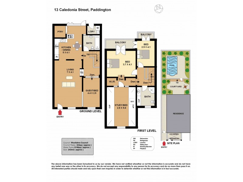 13 Caledonia Street, Paddington NSW 2021 Floorplan