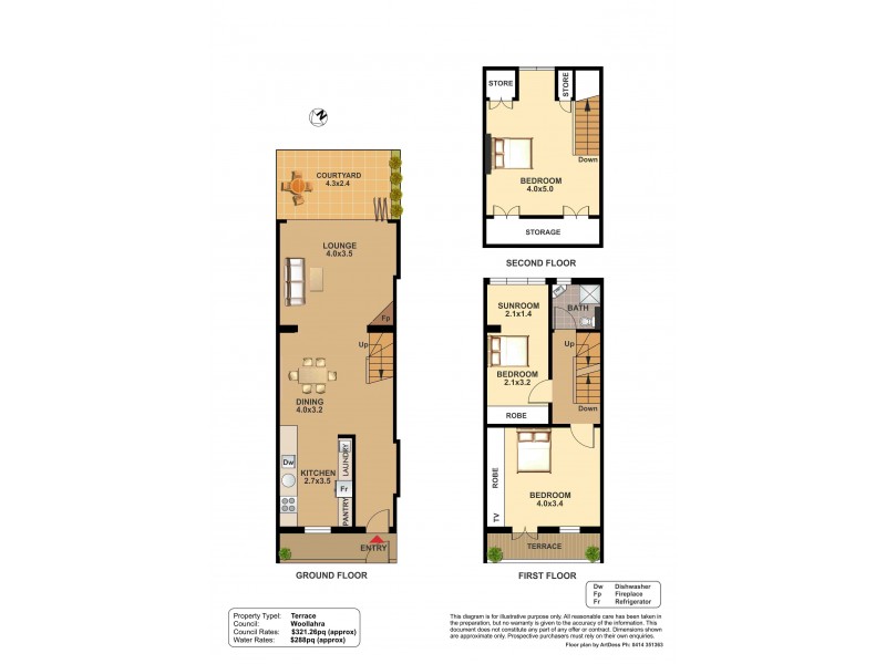 17 Queen Road, Paddington NSW 2021 Floorplan