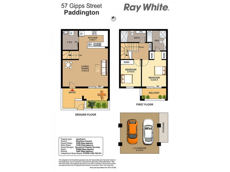 57 Gipps Street, Paddington NSW 2021 Floorplan
