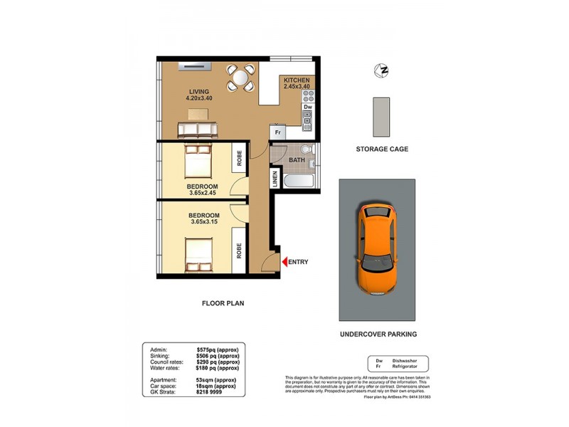 102/40 Stephen Street, Paddington NSW 2021 Floorplan