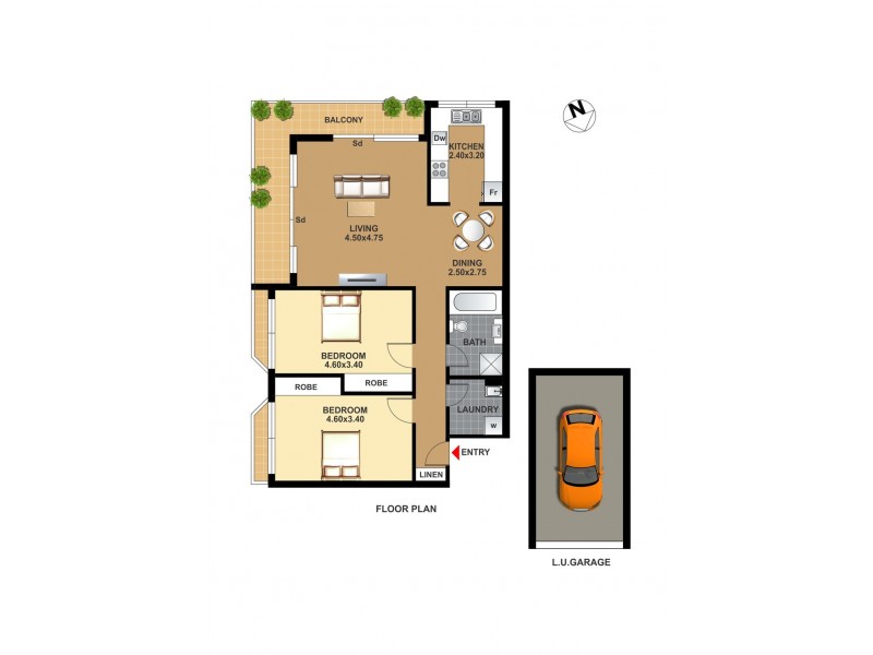 65/127 Cook Road, Centennial Park NSW 2021 Floorplan