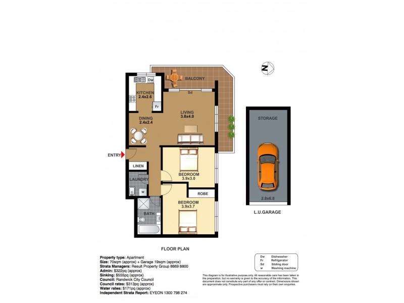 4/123 Carrington Road, Coogee NSW 2034 Floorplan
